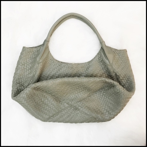 NWOT Deux Lux Sage Green Woven Hobo Bag - Picture 2 of 6